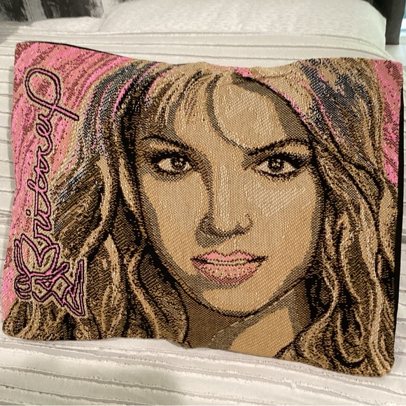 Britney Spears Other - Vintage & New - Britney Spears Woven Pillow Case - Rare - Collectible - Unique